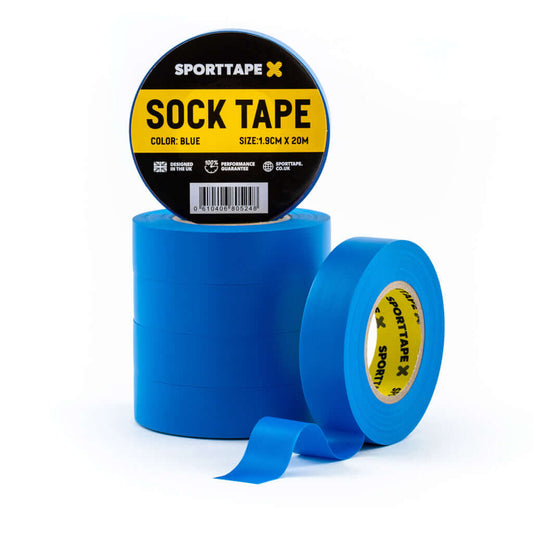 Sock Tape: Secure and Supportive Taping Solution for Sports and Athletics in blue