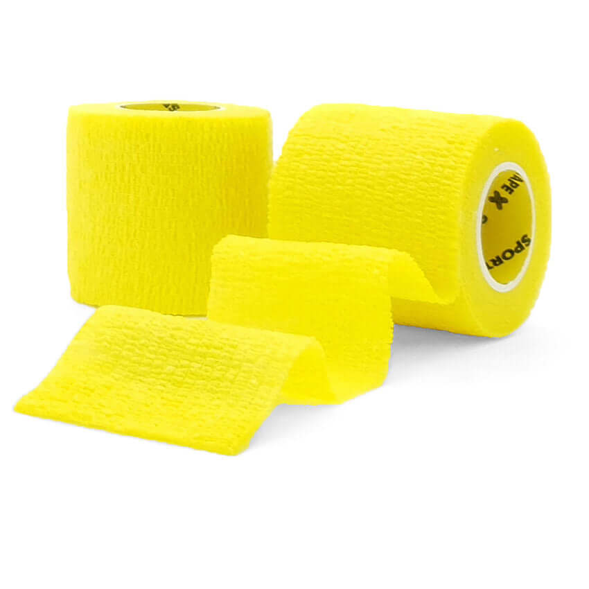 Sock Wrap: Comfortable and Adjustable Support for Foot and Ankle Injuries in yellow