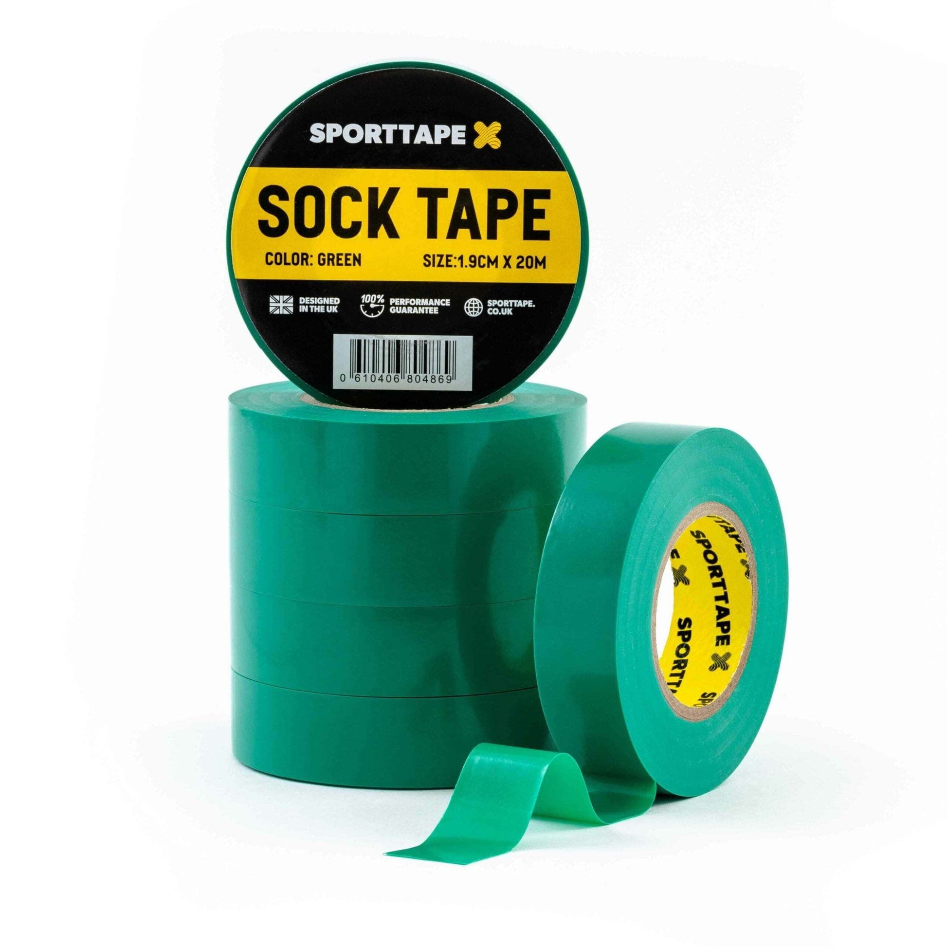 Sock Tape: Secure and Supportive Taping Solution for Sports and Athletics in green