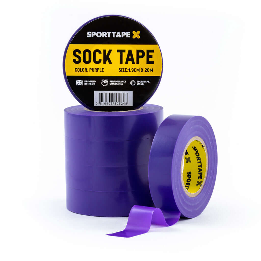 Sock Tape: Secure and Supportive Taping Solution for Sports and Athletics in purple