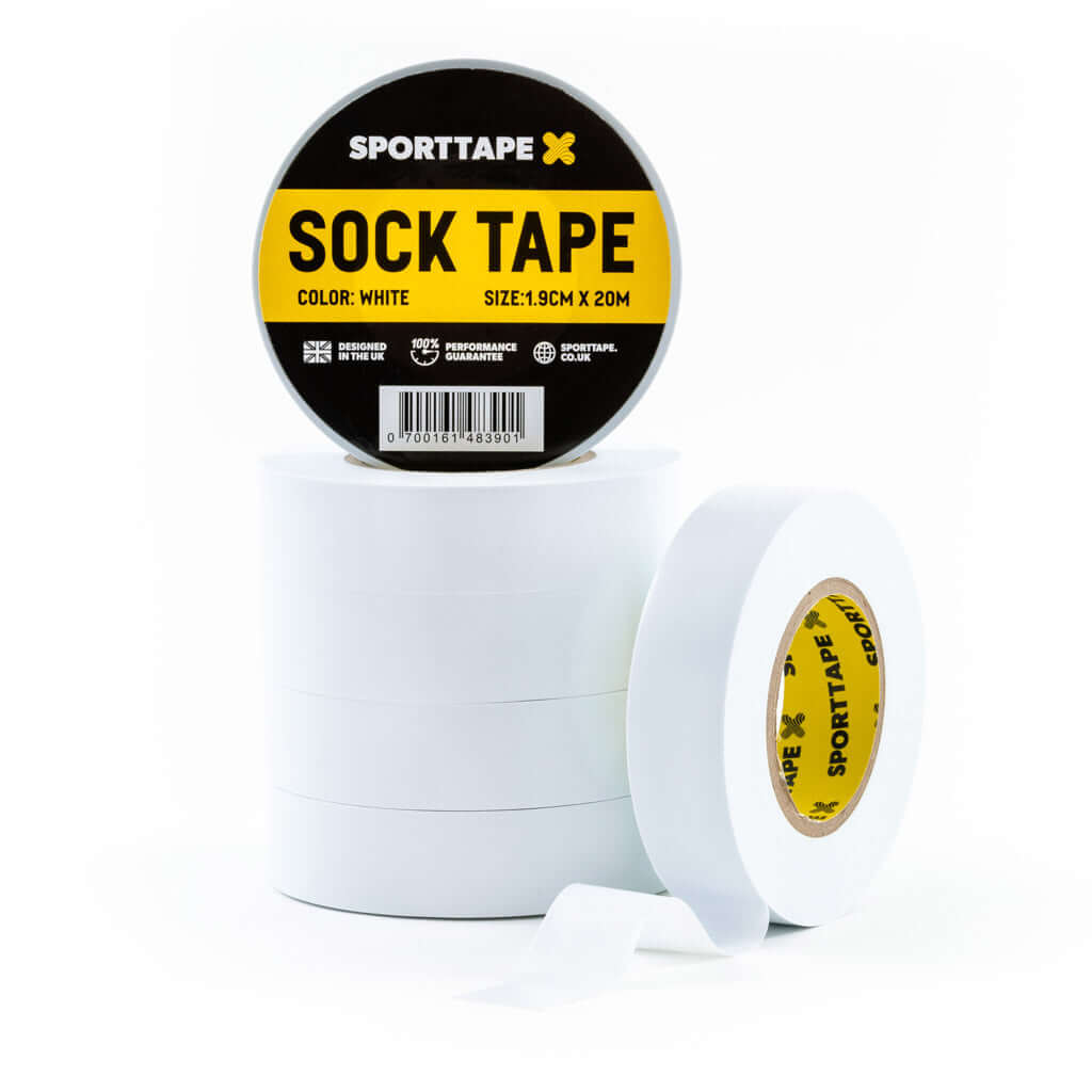 Sock Tape: Secure and Supportive Taping Solution for Sports and Athletics in white