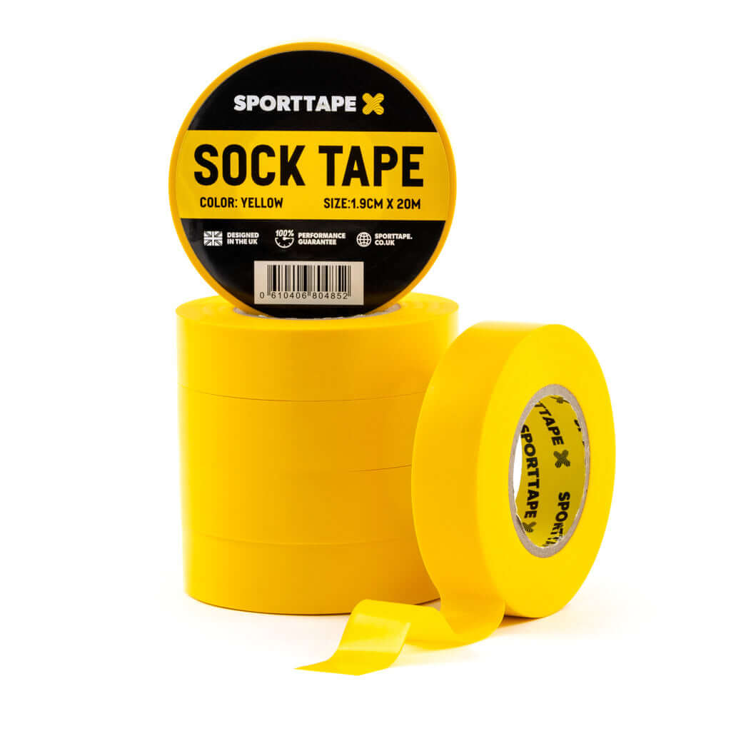 Sock Tape: Secure and Supportive Taping Solution for Sports and Athletics in yellow
